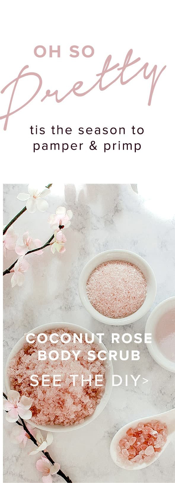 Coconut rose boday scrub-see the DIY