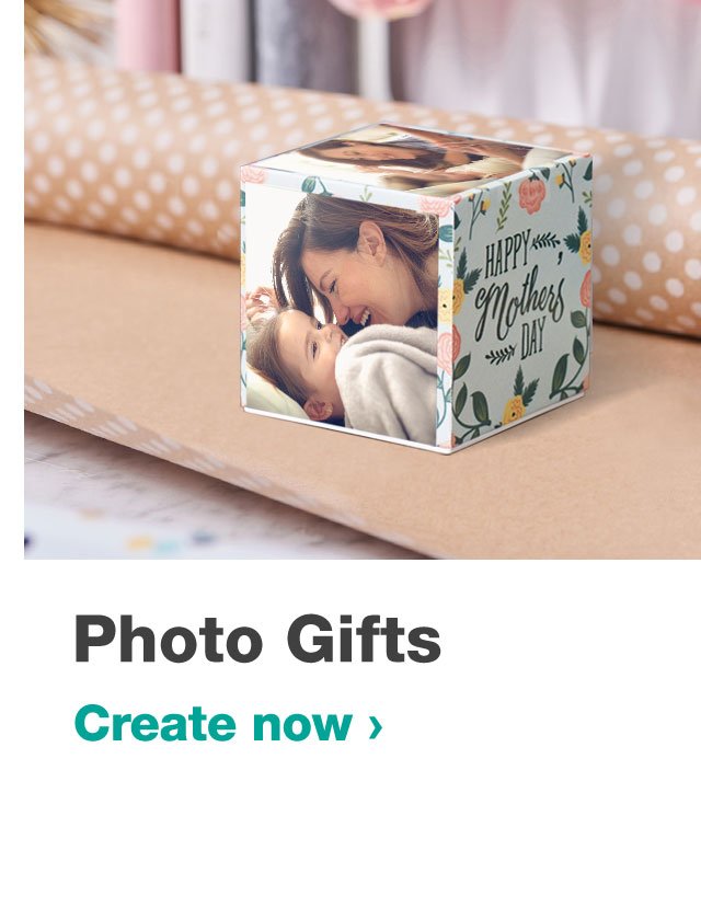 Photo Gifts: Create now