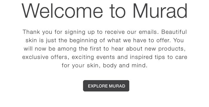 Welcome to Murad