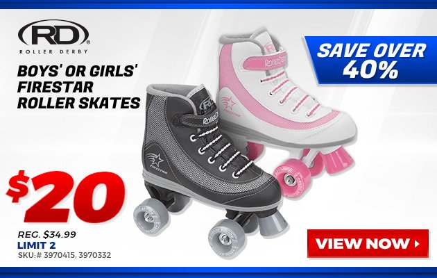 Roller Derby Boys' or Girls' Firestar Roller Skates