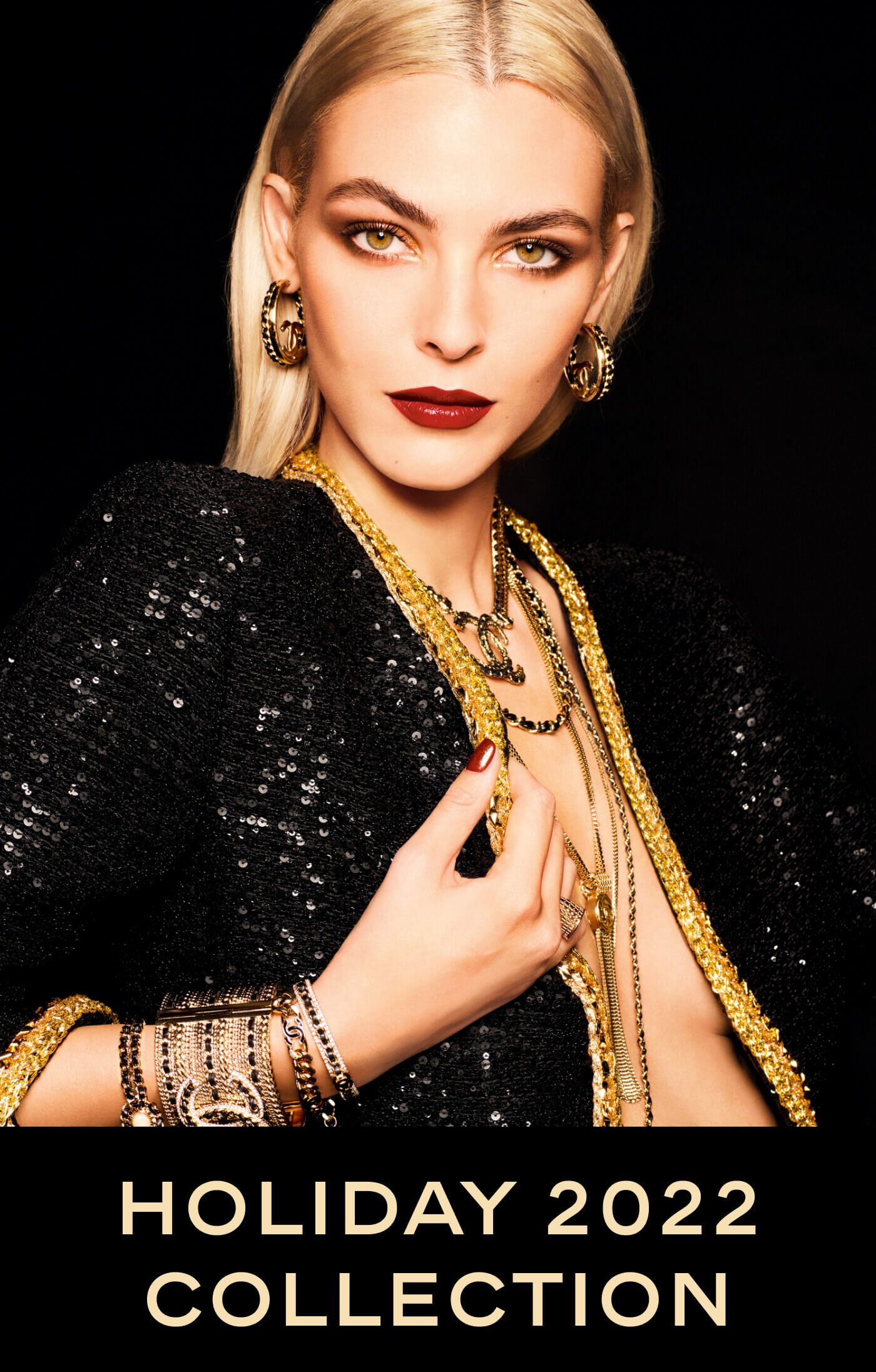 Model image showing Holiday Makeup Collection