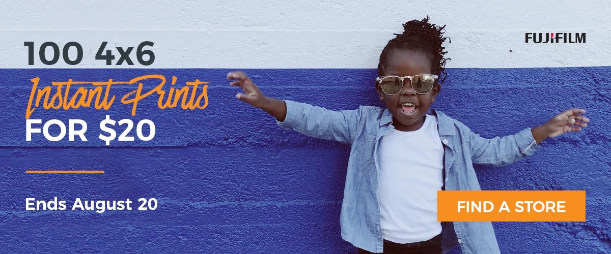 Get 100 4x6 Instant Prints for $20. Ends August 20