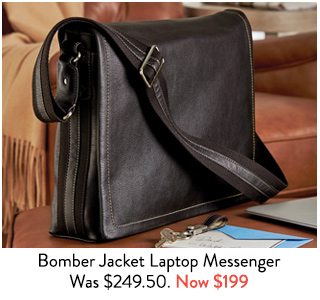 Bomber Jacket Laptop Messenger