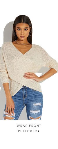 WRAP FRONT PULLOVER