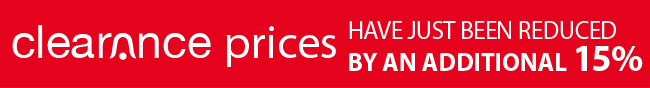 Clearance prices have just been reduced by an additional 15%