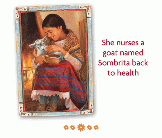 She nurses a goat named Sombrita back to health