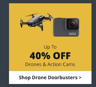 Save Up To 40% Off Drones & Action Cameras