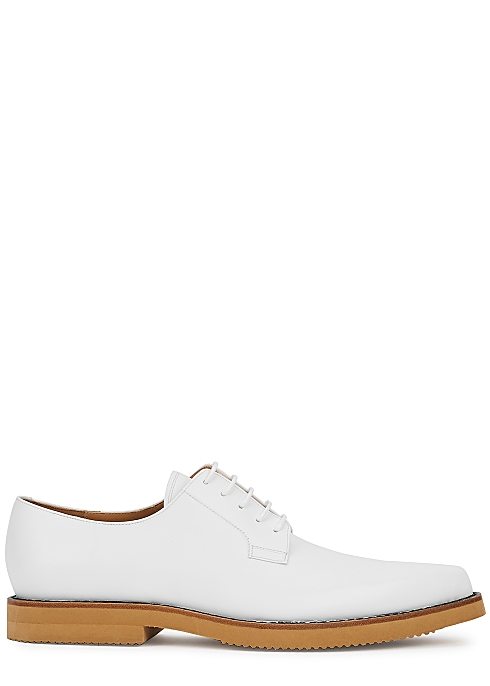DRIES VAN NOTEN
White leather Derby shoes