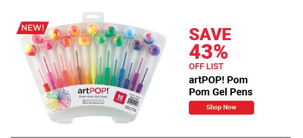 artPOP! Pom Pom Gel Pens