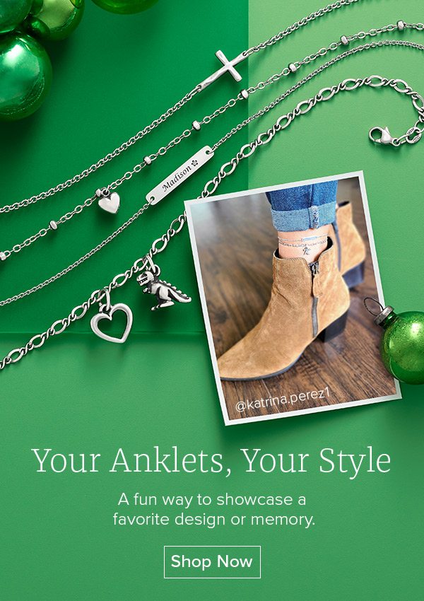 Your Anklets, Your Style - A fun way to showcase a favorite design or memory. Shop Now