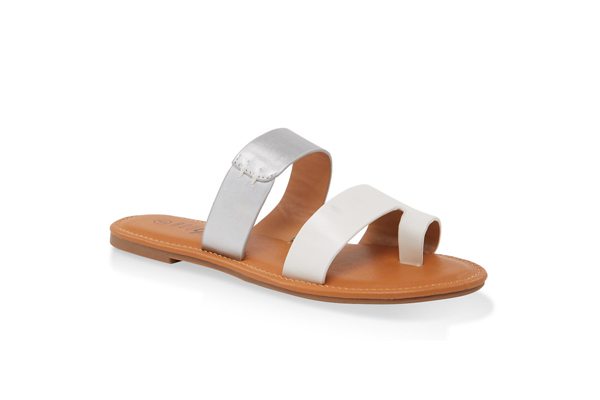 Two Band Toe Loop Sandals