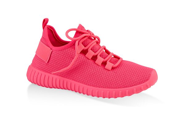 Lace Up Knit Athletic Sneakers