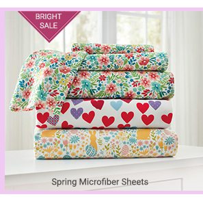 Save up to 20% on Spring Microfiber Sheets!