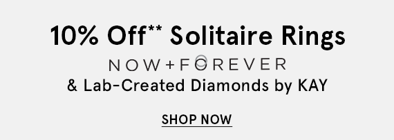 10% Off Solitaire Rings