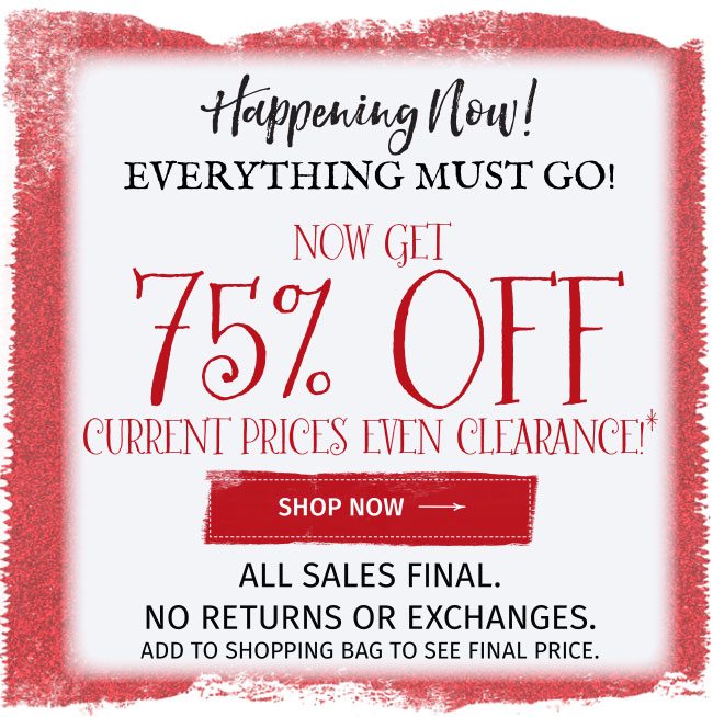 Shop Holiday | Get 75% Off Sitewide*.
