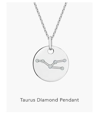 Taurus Diamond Pendant