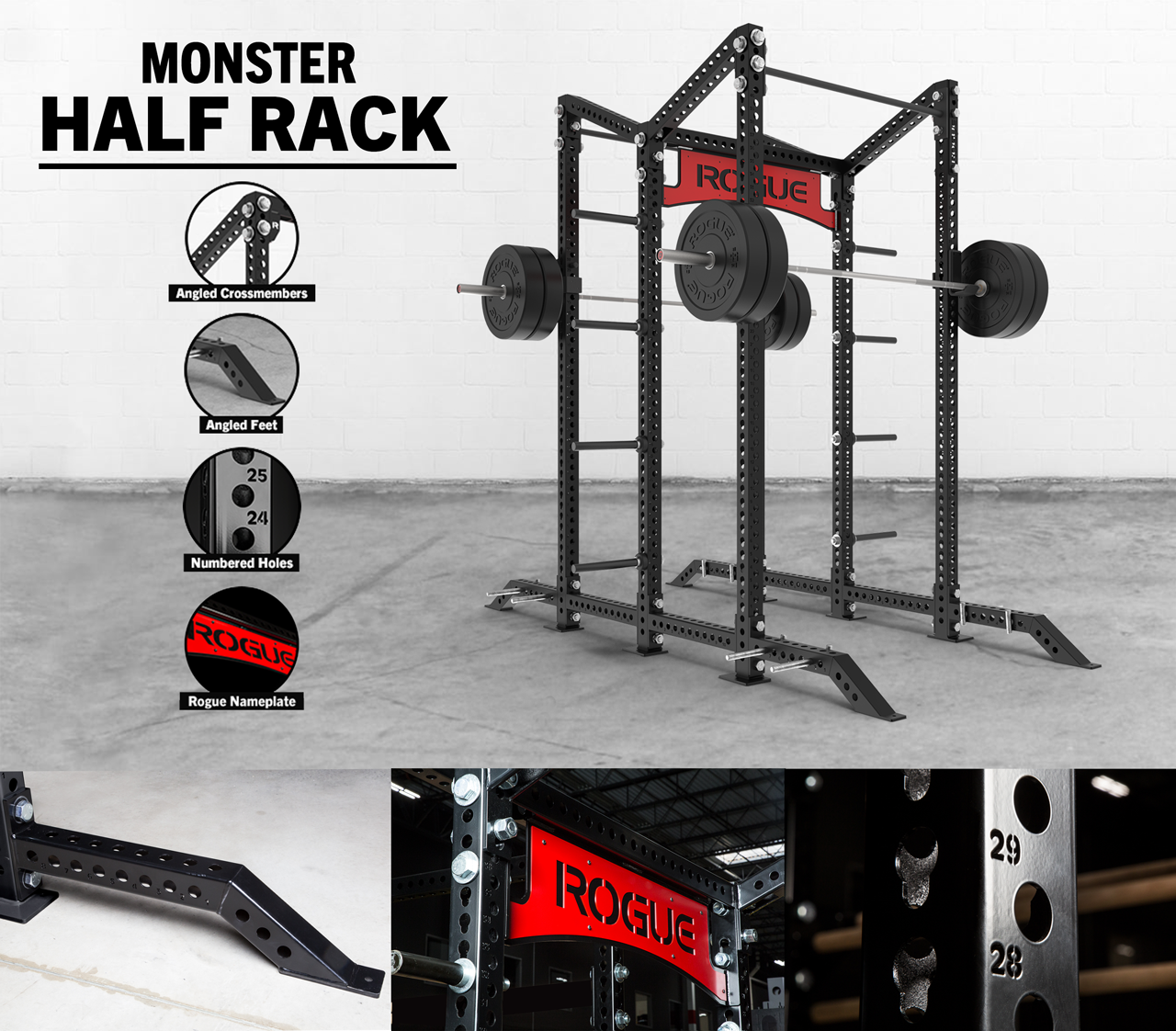 Monster Collegiate Half Rack