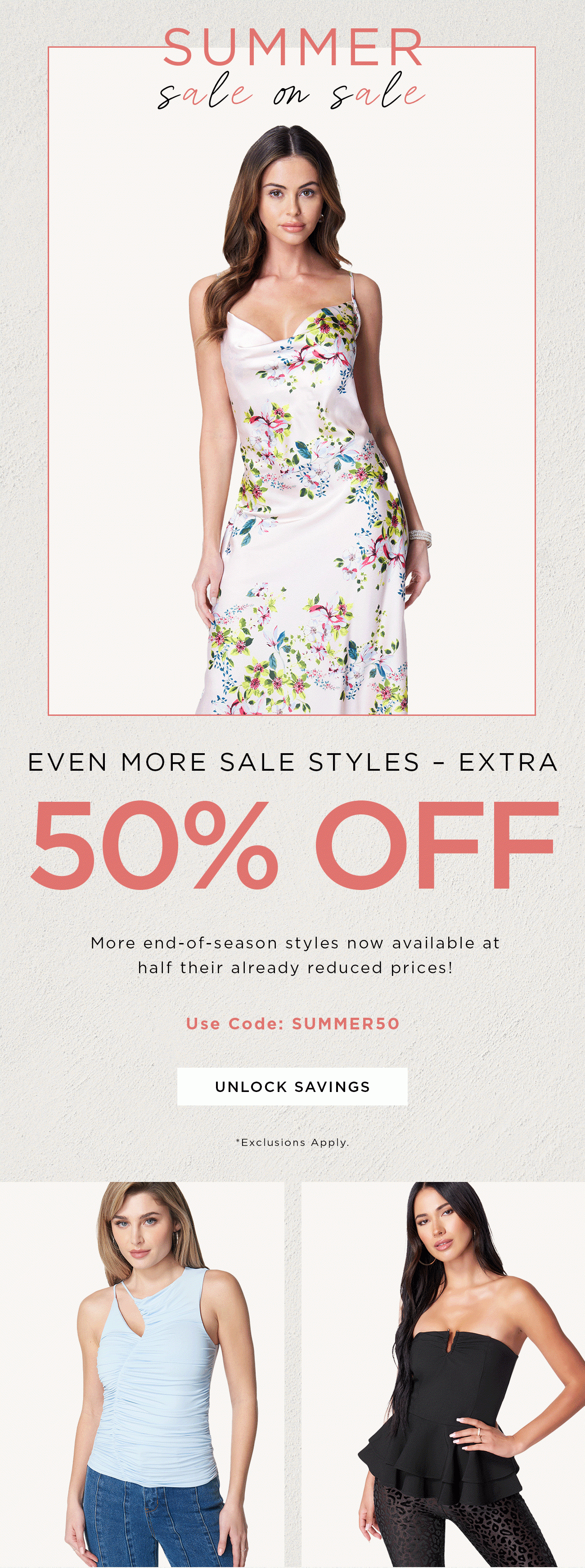 Summer Sale On Sale | 50% Off | Unlock Savings