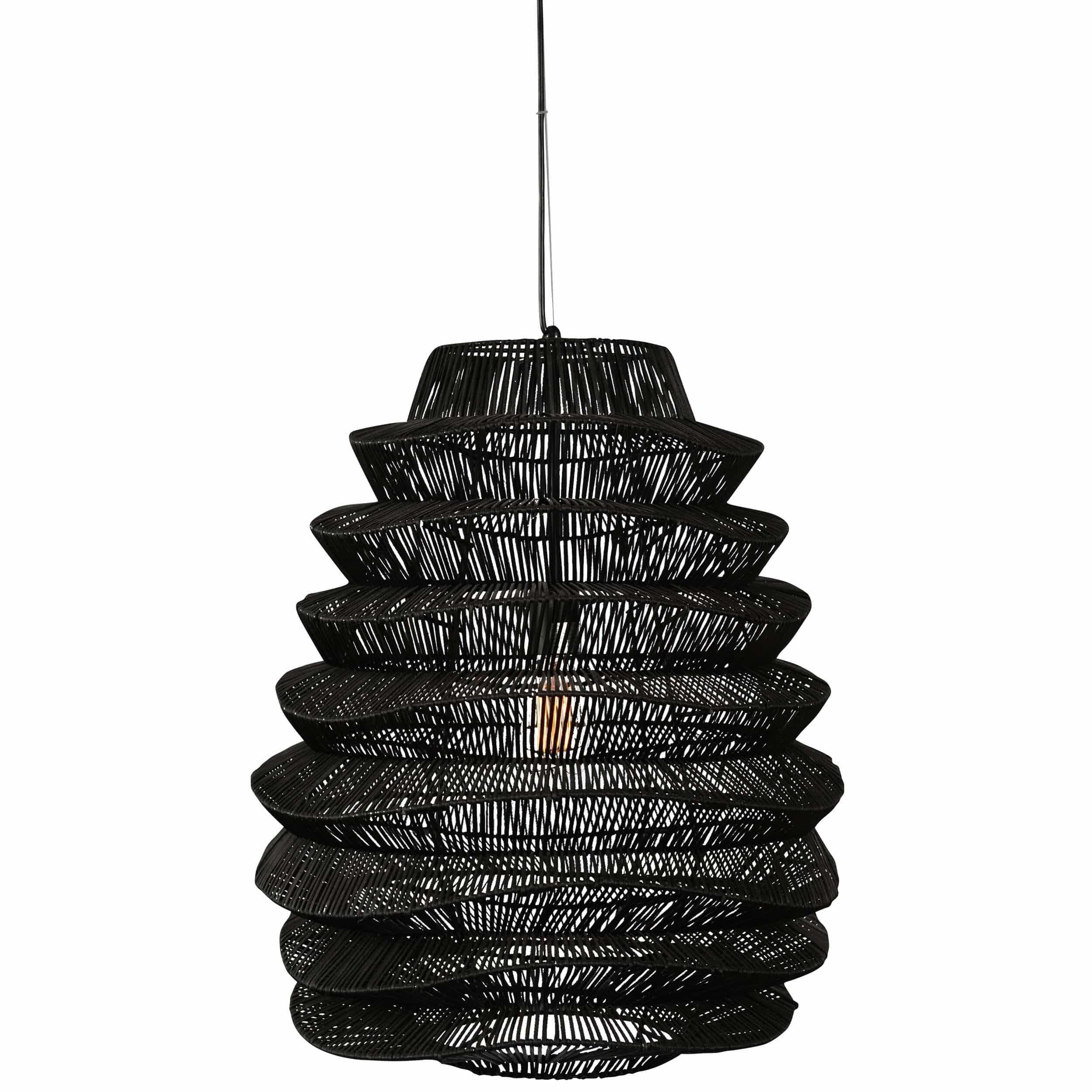 Image of Shelly Large Pendant, Black