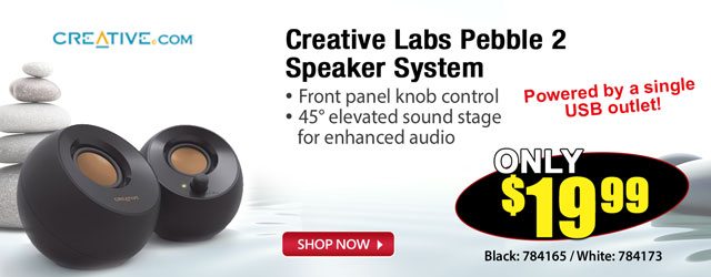 Creative Labs Pebble 2Speaker System - Shop Now