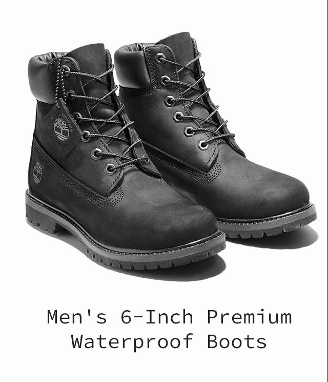 Men's 6-Inch Premium Waterproof Boots - Black