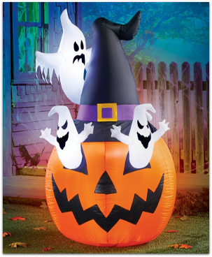 5-ft Jack-O-Lantern Halloween Yard Inflatable