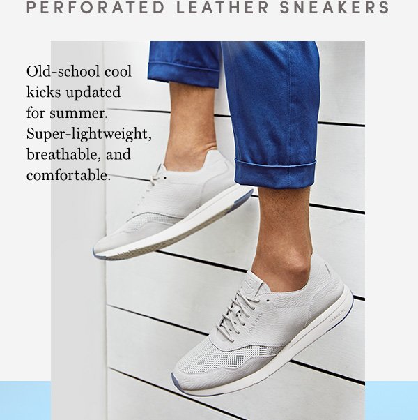 PERFORATED LEATHER SNEAKERS