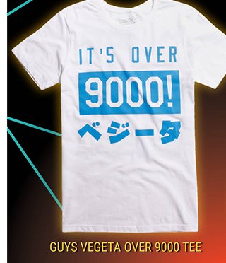 Vegeta Over 9000 Tee