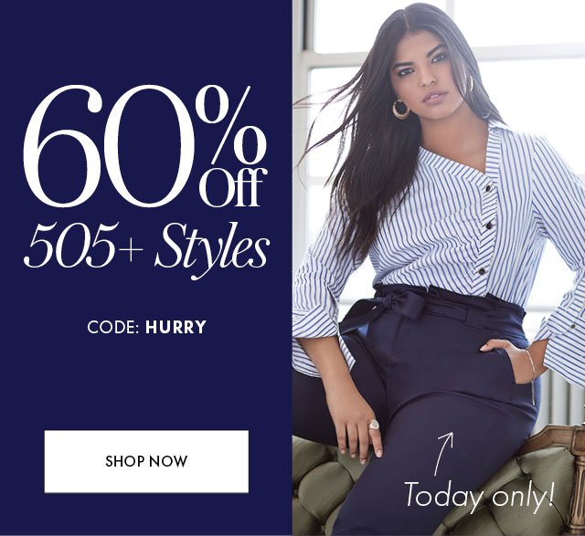 60% Off 505+ Styles Hero