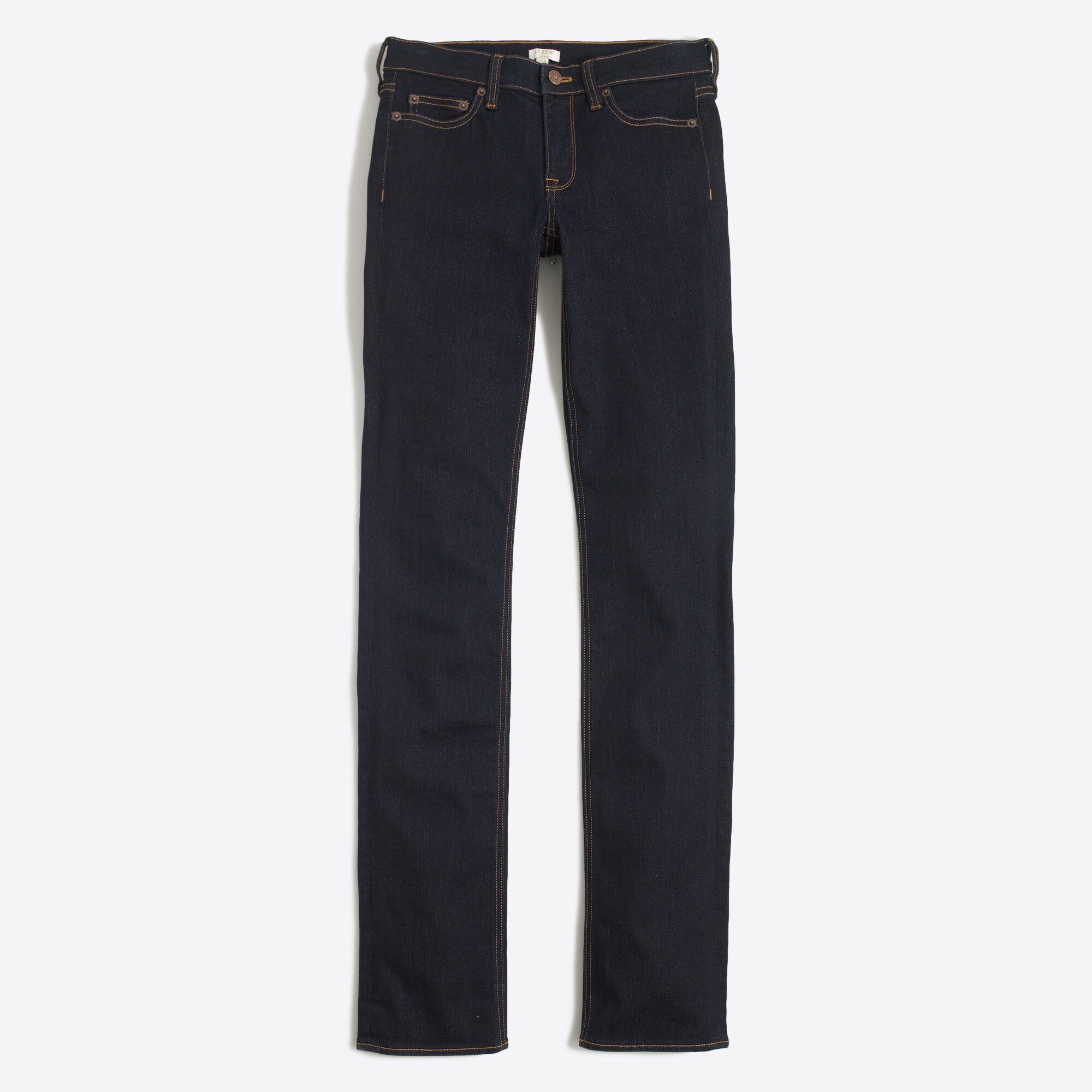 Rinse wash straight and narrow jean with 29" inseam