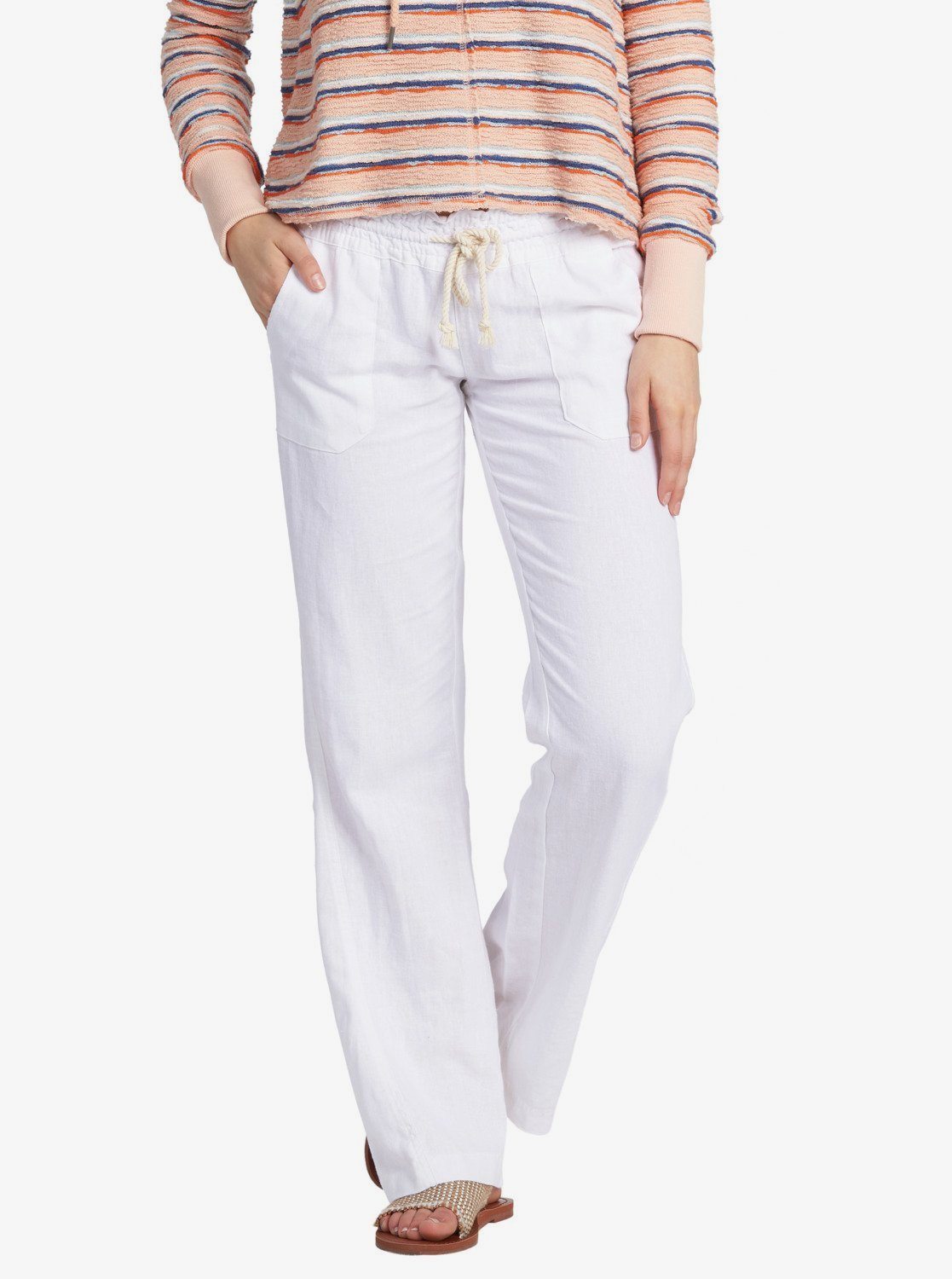 Image of Oceanside Flared Pants - Sea Salt