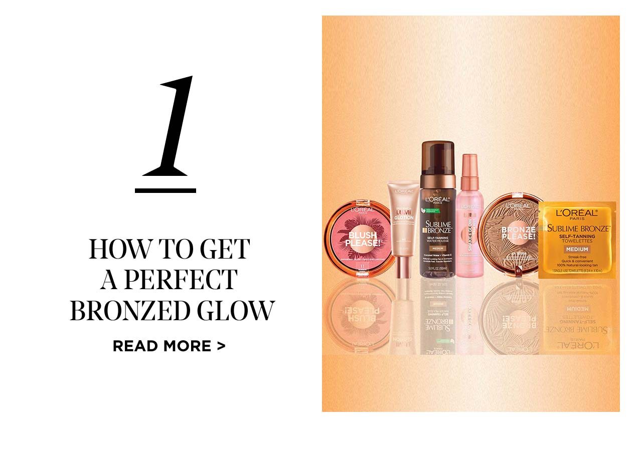 How to get a perfect bronzed glow - Read more >
