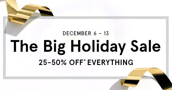 The Big Holiday Sale