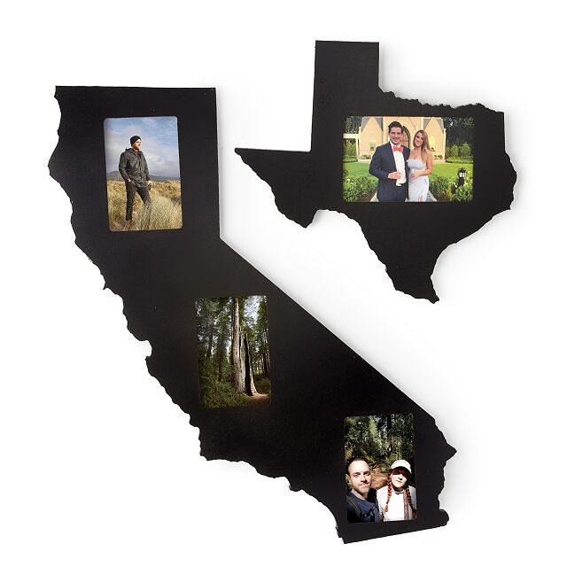 State Shaped Picture Frame