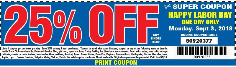 Your 25 Off Coupon Is Valid Today Only Labor Day Sale