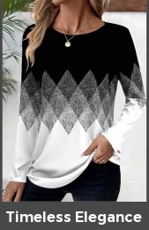 Black Patchwork Geometric Print Long Sleeve T Shirt