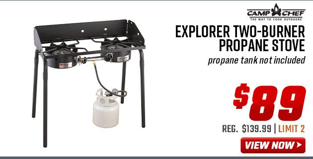 Camp Chef Explorer Two-Burner Propane Stove