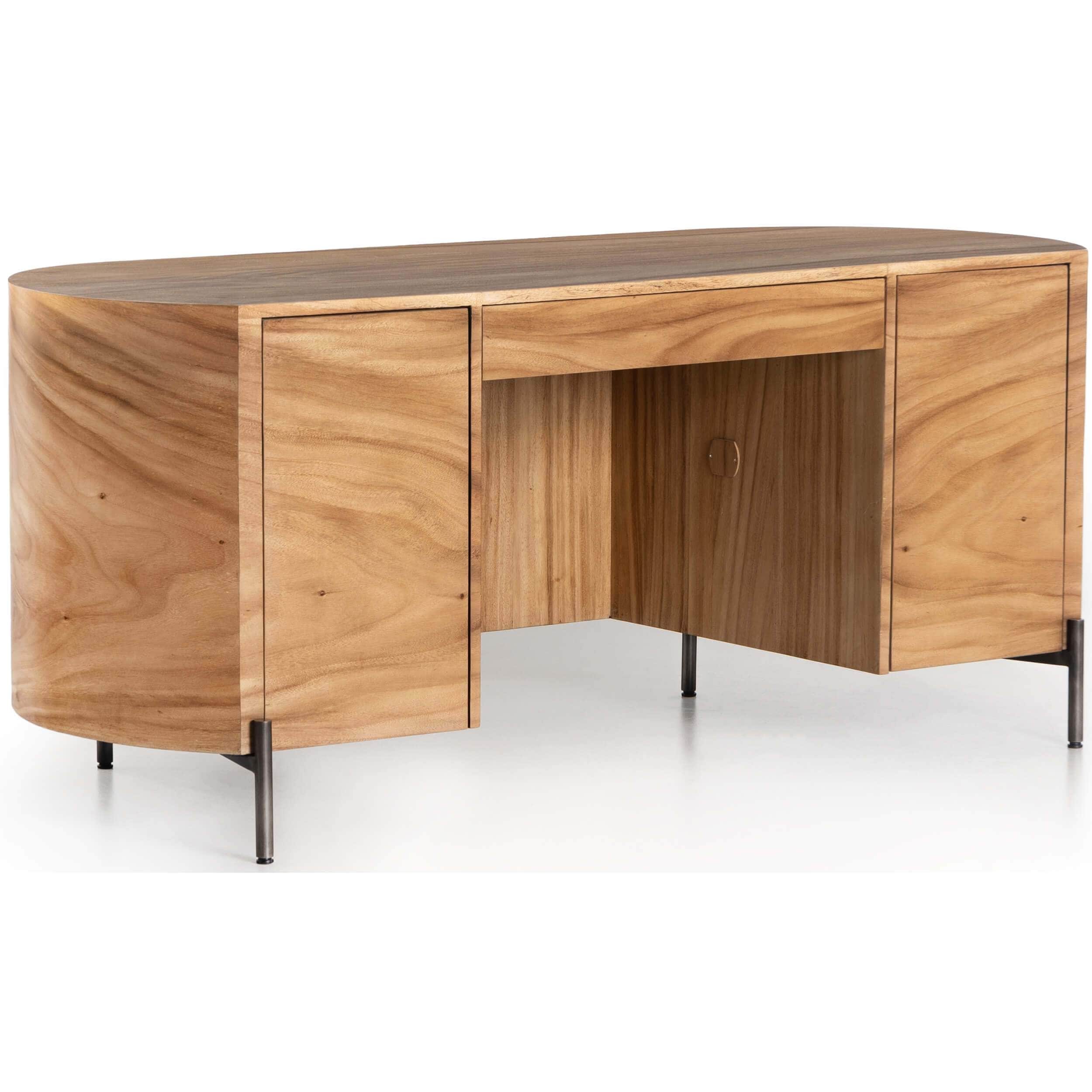 Image of Lunas Executive Desk, Gold Guanacaste
