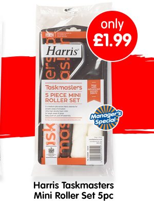 Harris Taskmasters Mini Roller Set 5pc