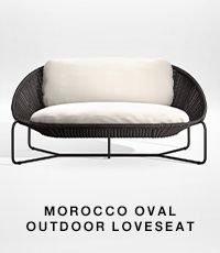 morocco oval outdoor loveseat