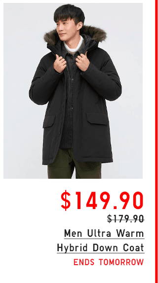 MEN ULTRA WARM HYBRID DOWN LONG COAT