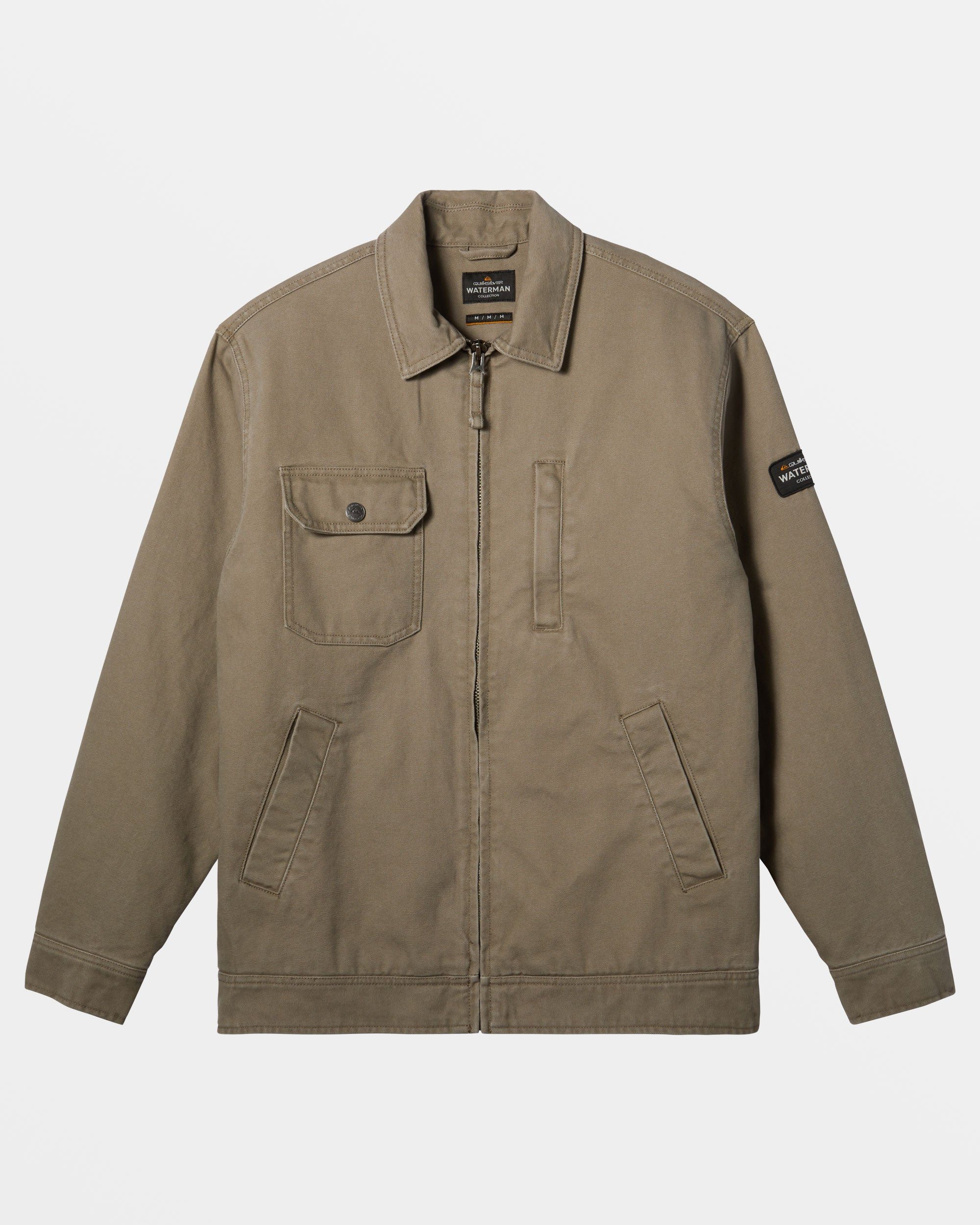 Image of Waterman Barney Full Zip Jacket - Taupe