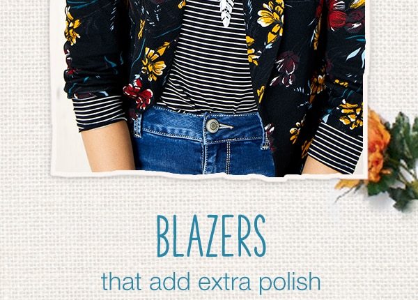 Blazers that add extra polish