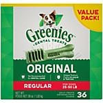 Greenies Dog Dental Chew Treats Regular