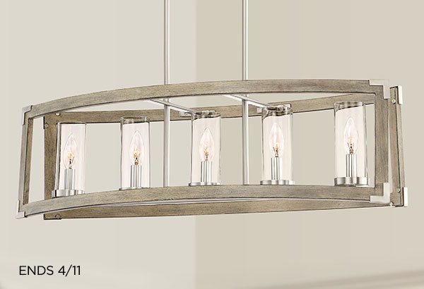 Kerr 32 3/4" Wide Wood Kitchen Island Light Chandelier