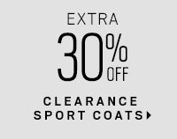 Extra 30% off clearance sport coats