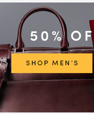 50% OFF BAGS | SHOP MEN'S