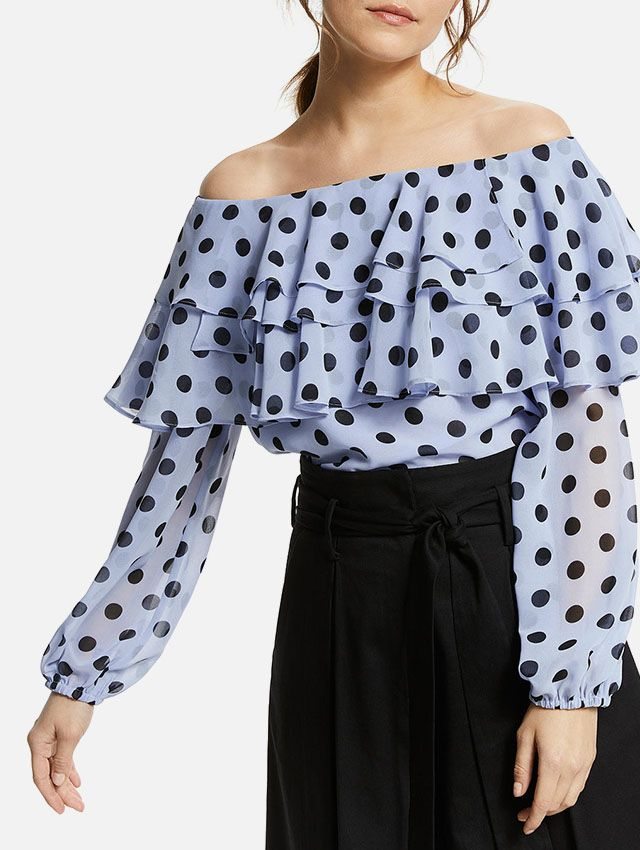 Somerset by Alice Temperley Frill Spot Top