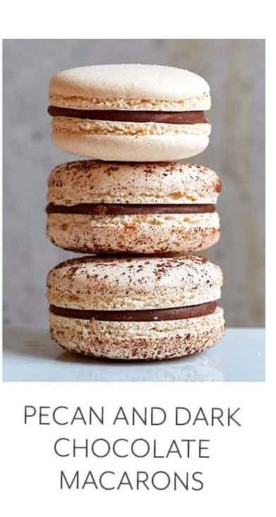 Online Pecan and Dark Chocolate Macarons (Eastern Time)