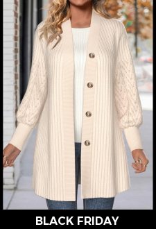 ROTITA Lace Beige Long Sleeve Button Coat